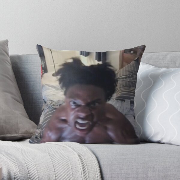 Angry IShowSpeed Throw Pillow RB1312 product Offical ishowspeed Merch